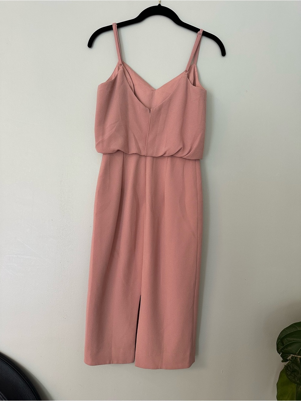 Dress the Population Alondra Blouson Dress Midi Style Size Small Blush Pink - Picture 6 of 12